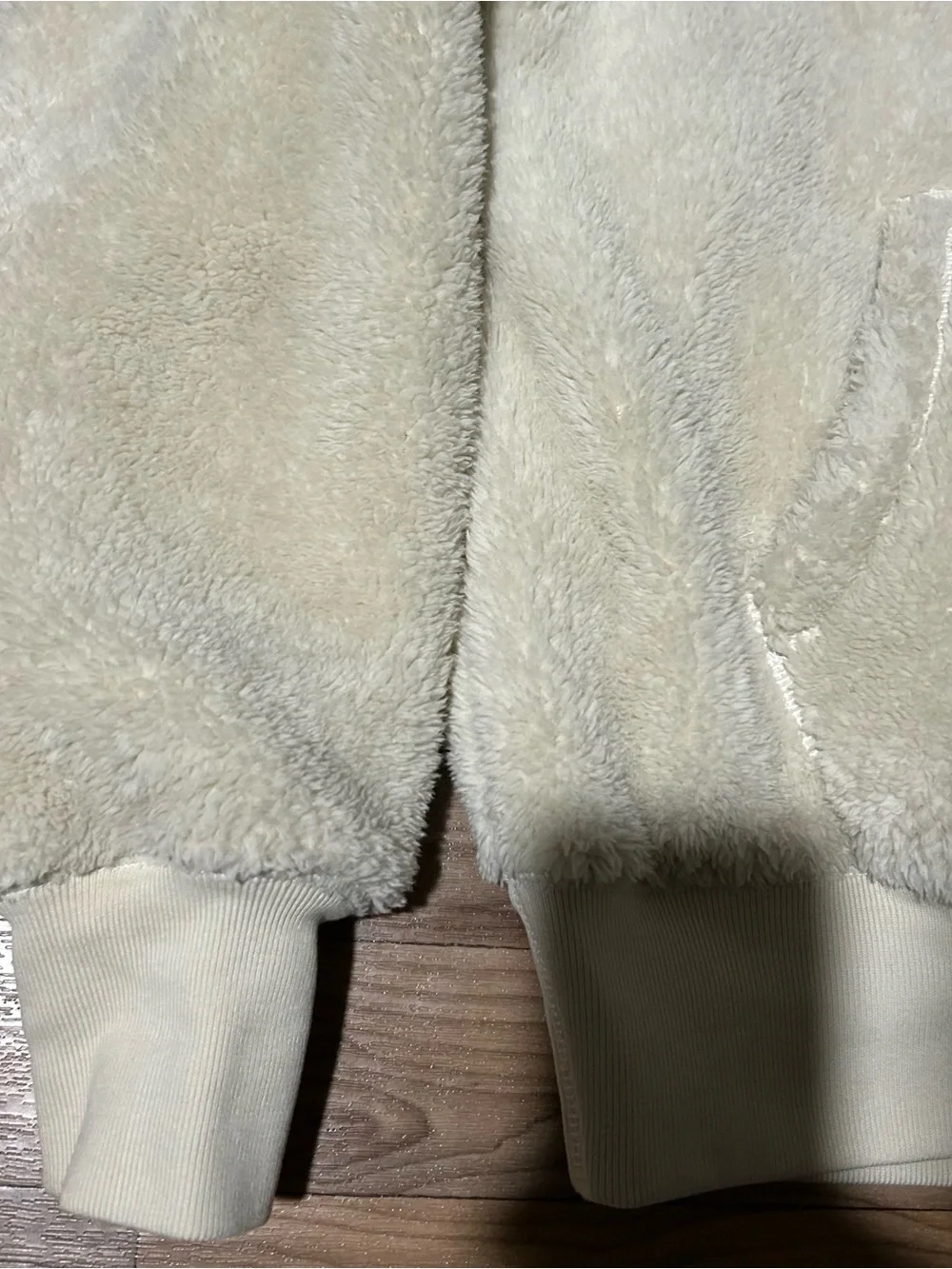 rag & bone Cream / white Damon Sherpa Fleece Zip Jacket